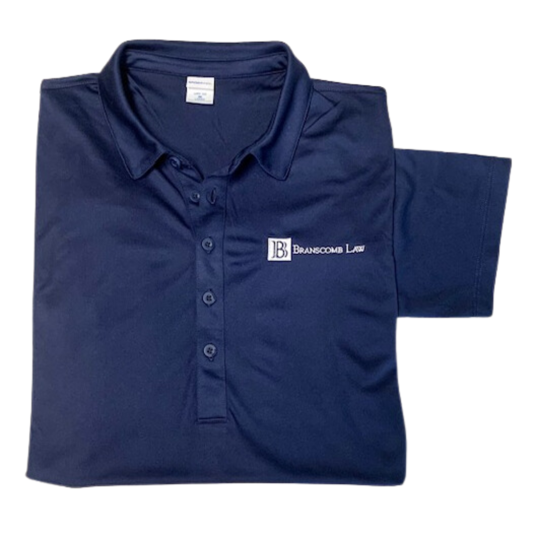 Branscomb Law Logo Polo - Navy (Women's Fit)