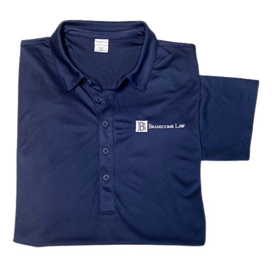 Branscomb Law Logo Polo - Navy (Women's Fit)