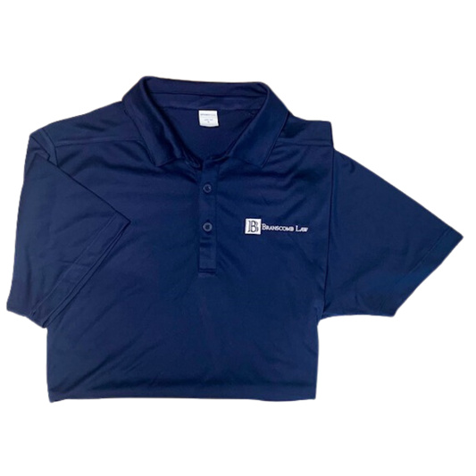 Branscomb Law Logo Polo - Navy