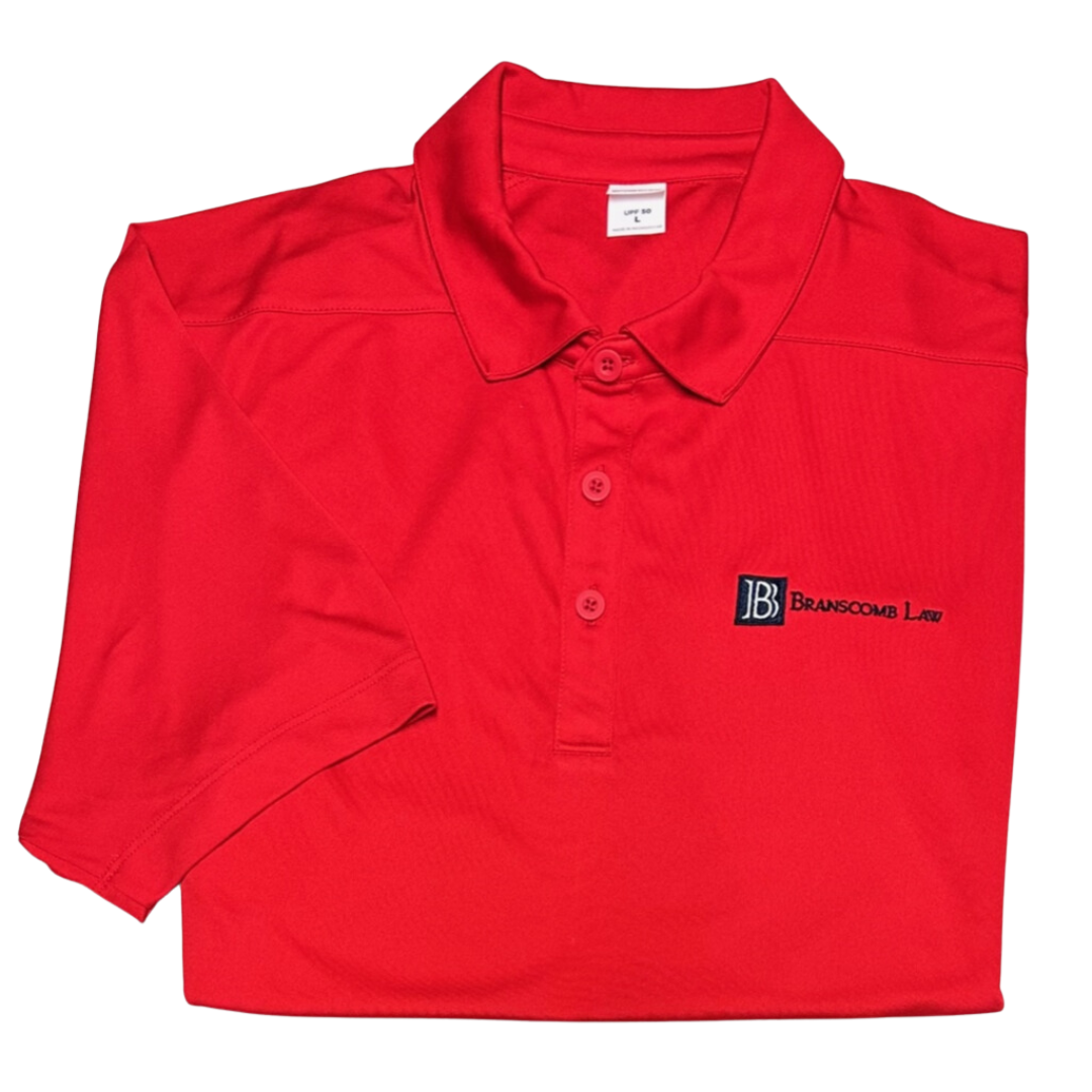 Branscomb Law Logo Polo - Red