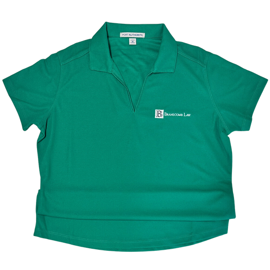 Branscomb Law Logo V-Neck - Jewel Green (women's fit)
