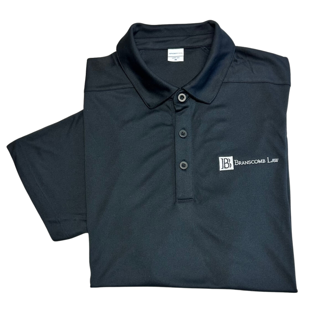 Branscomb Law Logo Polo - Black