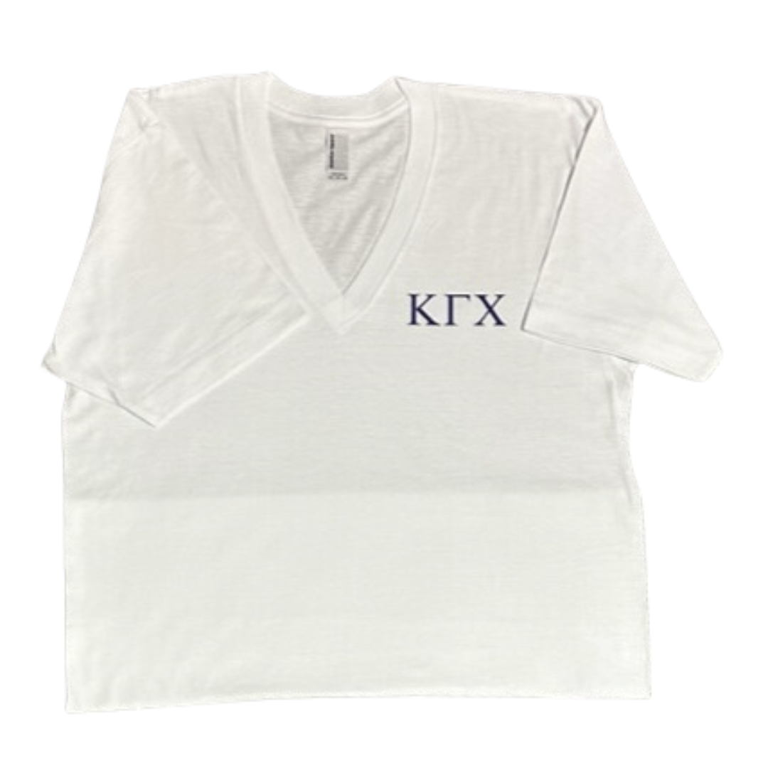 Kappa - T-Shirt V-Neck White