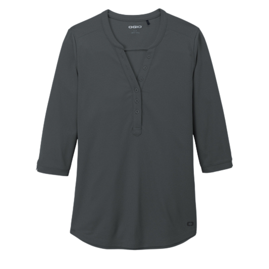 Rio Bank Polo - OGIO - Women's Henley 3/4 Sleeve