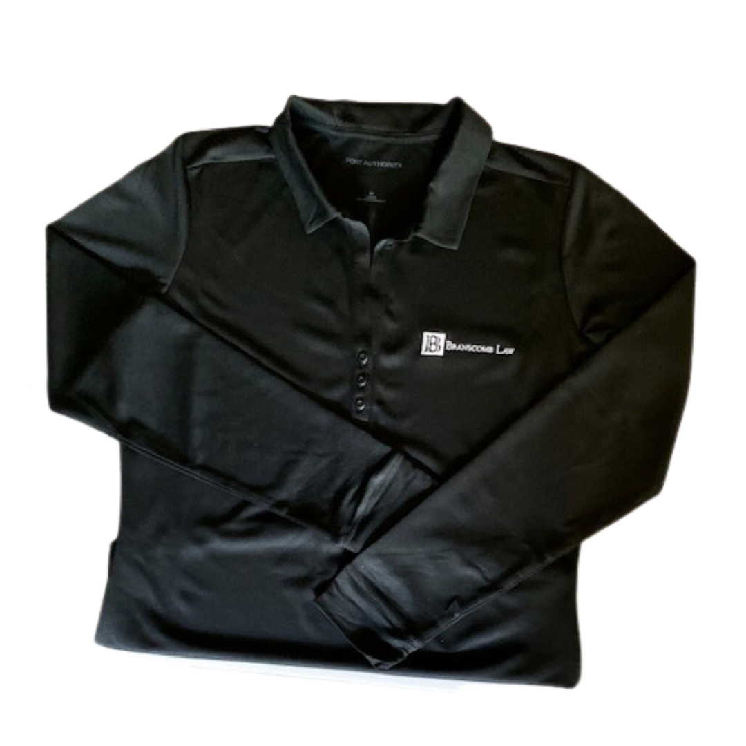 Branscomb Law Logo Polo - Black (Women's Fit)