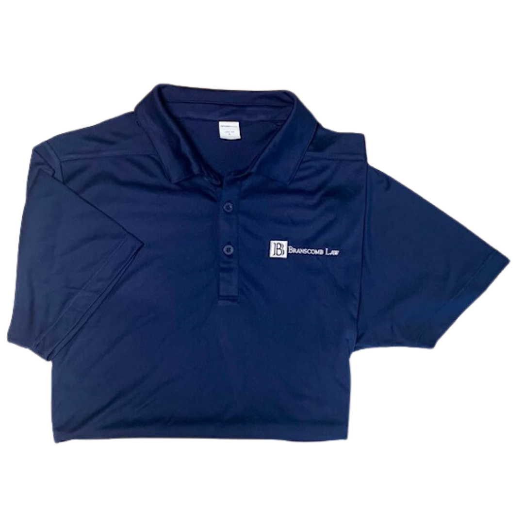 Branscomb Law Logo Polo - Navy