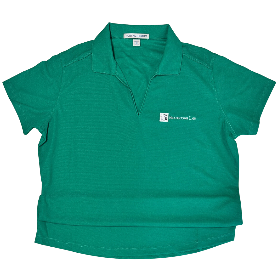 Branscomb Law Logo V-Neck - Jewel Green (women's fit)