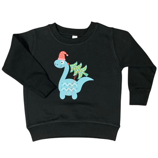 Christmas Dinosaur sweatshirt for kids!