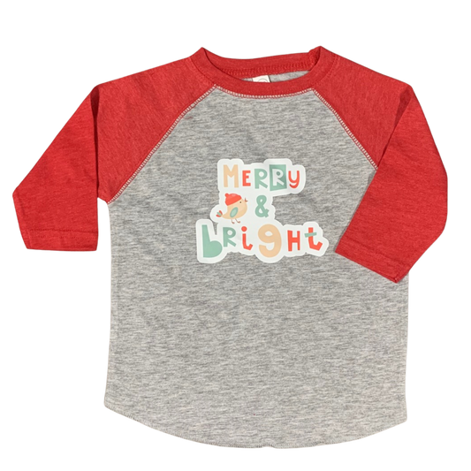 Christmas is Merry & Bright t-shirt for kids!