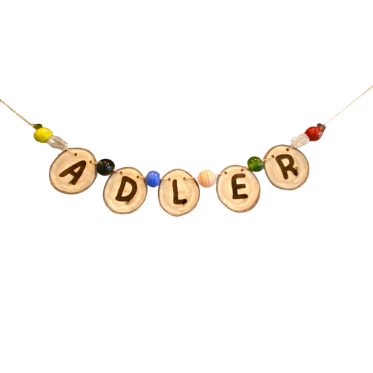 Name Banner ($2.50 per letter - glass beads not included)